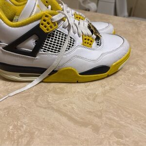 Jordan White and Yellow Sneakers